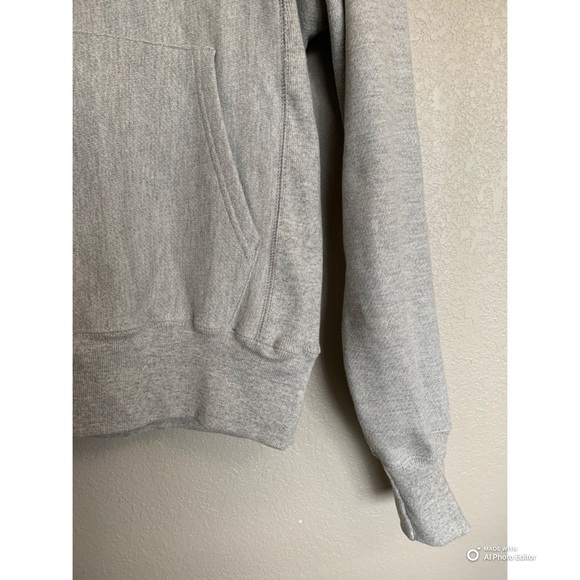 Champion Size XS Reverse Weave Hoodie Sweatshirt Grey RARE Lantern Print NWOT - Picture 5 of 16